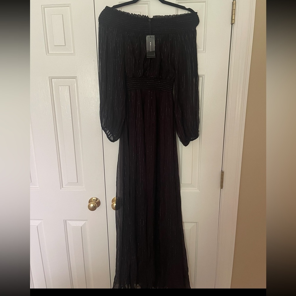 Elegant Black Off-Shoulder Dress
